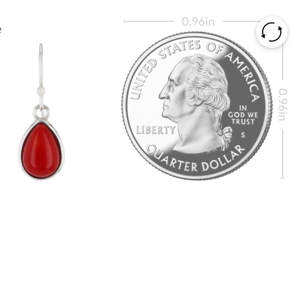 Sterling Silver and Coral .925 Necklace and Earrings Set - Picture 5 of 16